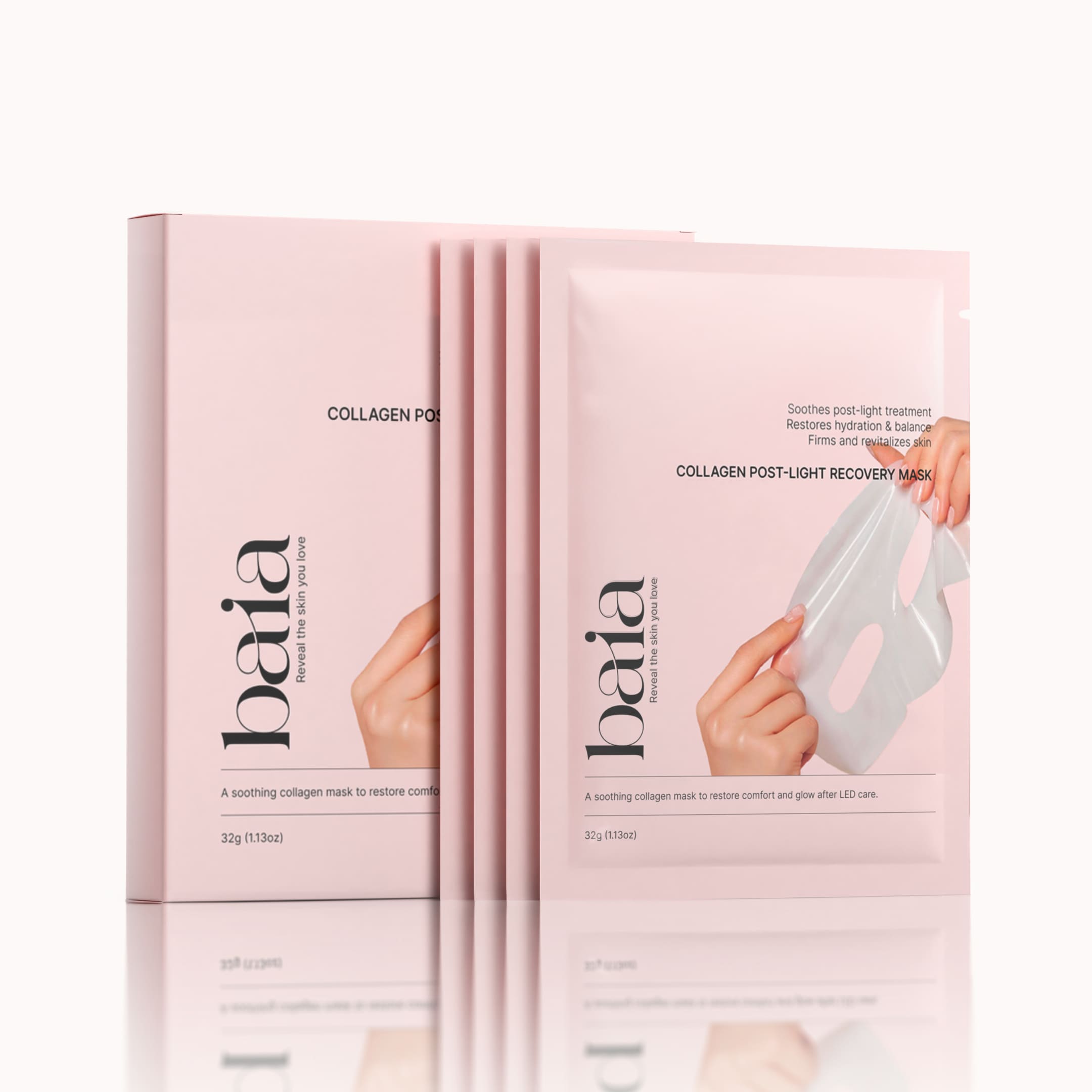 Masques Baia : Soin collagène post-lumière rouge