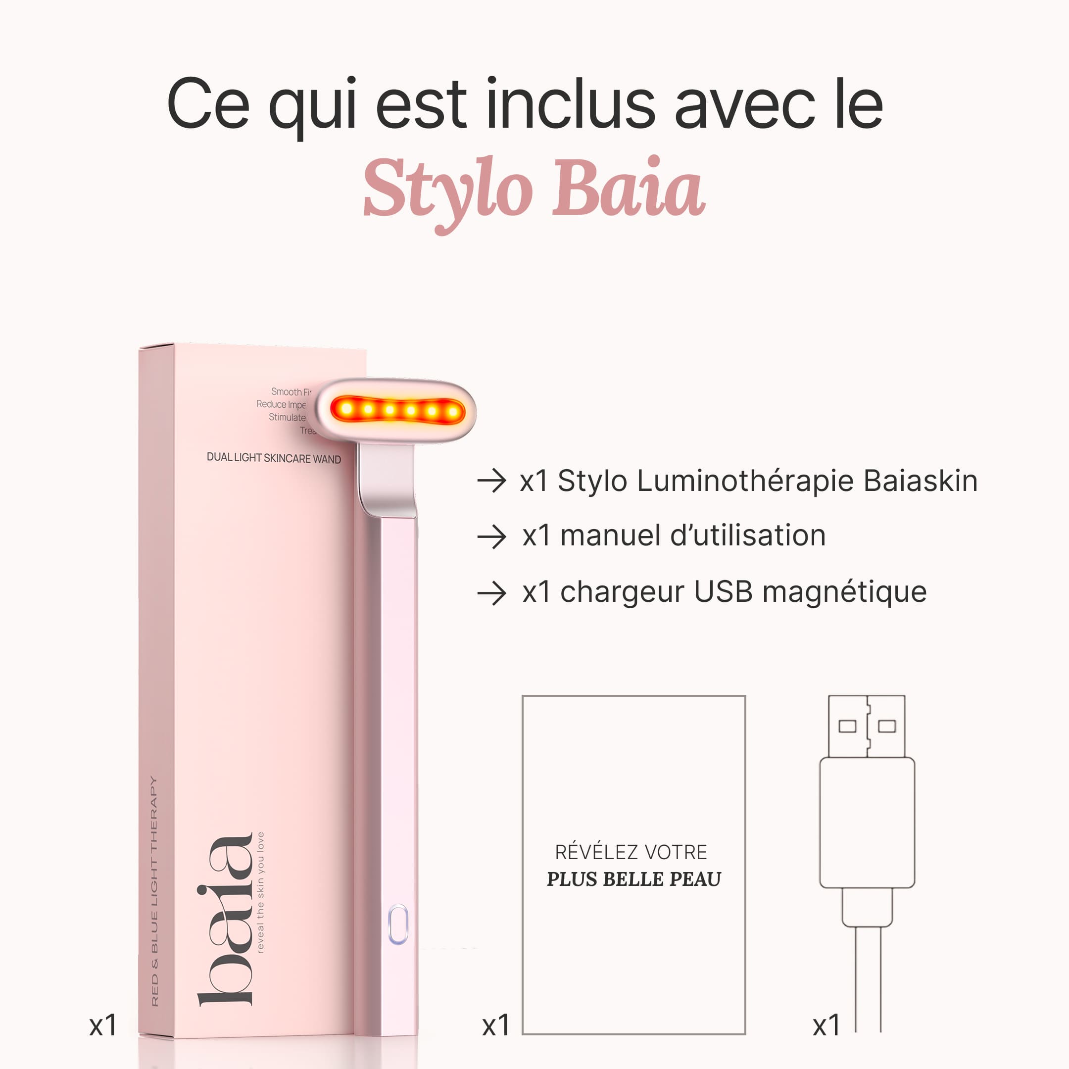 Protocole Regard 4-en-1 Baia® Stylo LED & Sérum Activateur